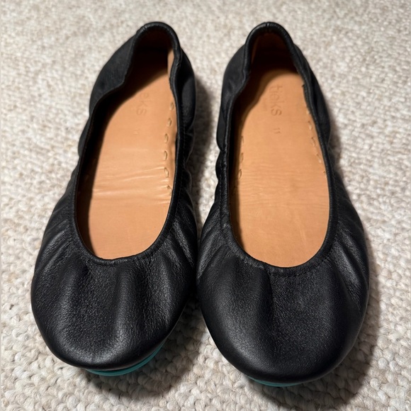 Tieks Ballet Flats Black Leather Womens Size 11 EUC - Picture 4 of 4